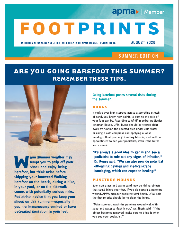 Are You Going Barefoot This Summer? How to keep Feet Safe